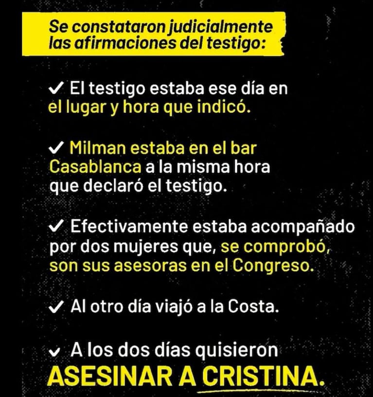 Cristina Kirchner vinculó a un diputado del PRO con el atentado y recusará a la jueza