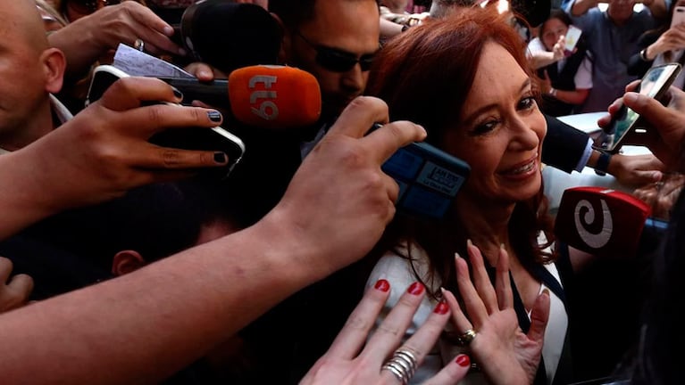 Cristina Kirchner volvió hoy a Tribunales. 
