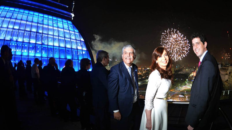 Cristina y De Vido, durante la inauguración del Centro Cultural Néstor Kirchner.