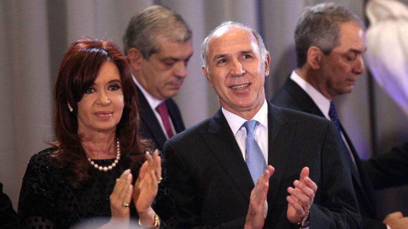 Cristina y el presidente de la Corte, Ricardo Lorenzetti.