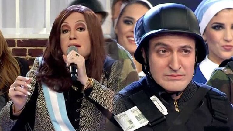 Cristina y López divirtieron a todos.