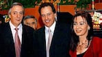 Cristóbal López junto al matrimonio Kirchner, en la inauguración de uno de sus casinos.