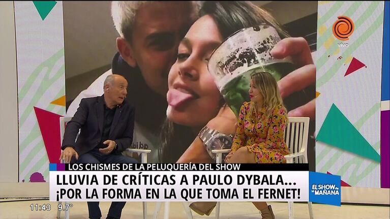 Critican a Dybala por el fernet