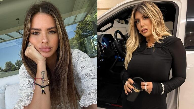 Criticaron a la China por tatuarse una frase de Wanda. (Fotos: Instagram/@sangrejaponesa y @wanda_nara)