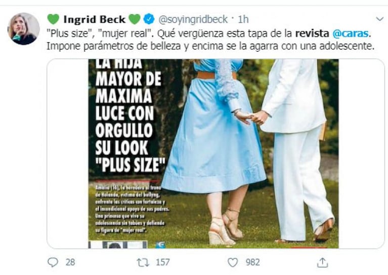 Críticas y rechazo a la revista Caras por la tapa con Máxima Zorreguieta y su hija