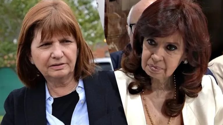 Cruce entre Patricia Bullrich y Cristina Fernández de Kirchner.