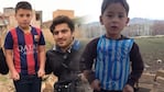 ¿Cuál es el nene de la camiseta de Messi hecha con una bolsa?