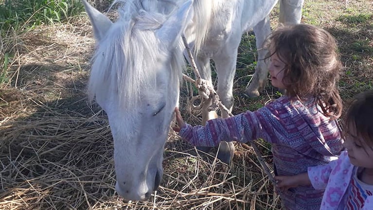"Cuando Muriel vio al caballo no lo podía creer", declaró Karina, su madre.
