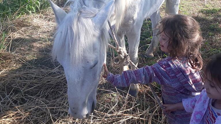 "Cuando Muriel vio al caballo no lo podía creer", declaró Karina, su madre.