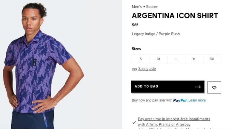 Cuánto sale y dónde se vende la camisa violeta que usó la Selección en los festejos