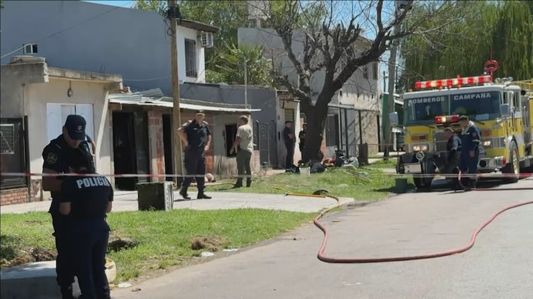 Cuatro niños murieron al quedar atrapados en la casa envuelta en llamas. (Foto: captura TN)