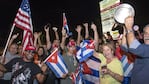 Cubanos celebraron la muerte de Fidel Castro en Miami. Fotos: Reuters y EFE