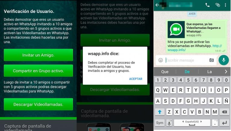 ¡Cuidado! Un mensaje engañoso circula en WhatsApp y Twitter