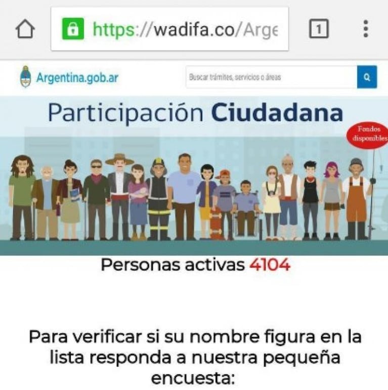 Cuidado: una falsa cadena de WhatsApp ofrece un bono del Gobierno