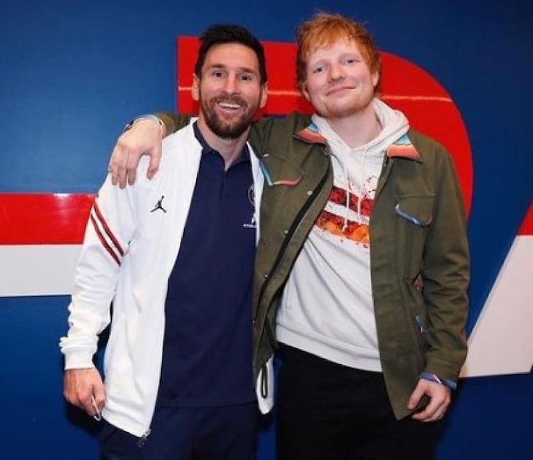 Cumbre de estrellas: el encuentro de Messi y su familia con Ed Sheeran