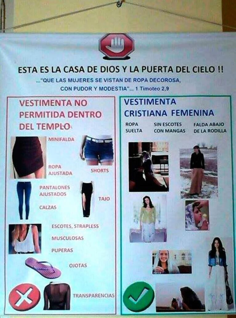 Cura polémico: prohíbe que las mujeres vayan con jeans o calzas a la iglesia