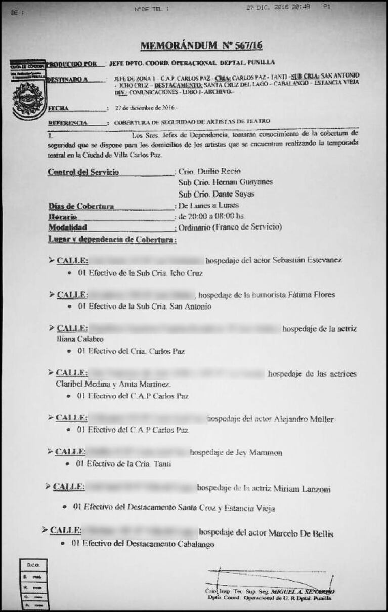Custodia policial a famosos: habría sanciones y marcha atrás