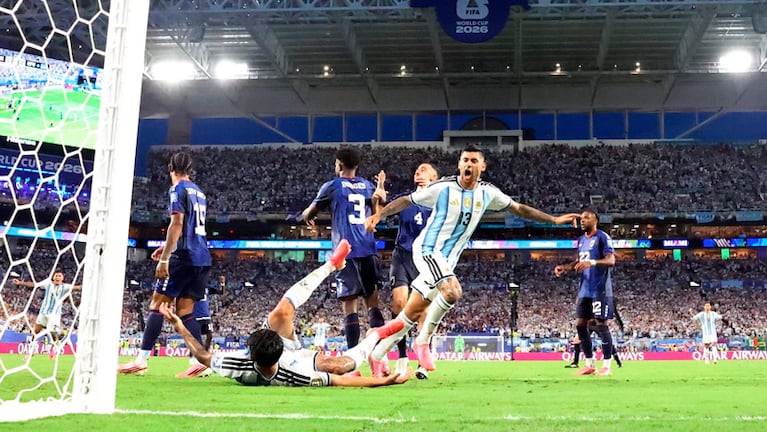 Cuti Romero festeja el gol de la victoria argentina ante Cabo Verde. Foto: X / @Argentina.