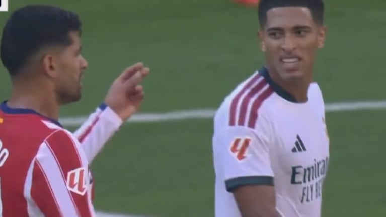 Cuti Romero protagonizó un picante cruce con Bellingham en el clásico de Madrid.
