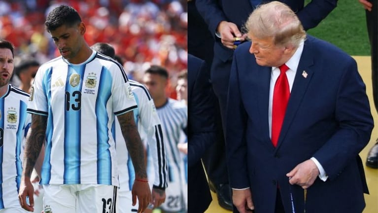 Cuti Romero y qué hizo al pasar junto a Donald Trump.