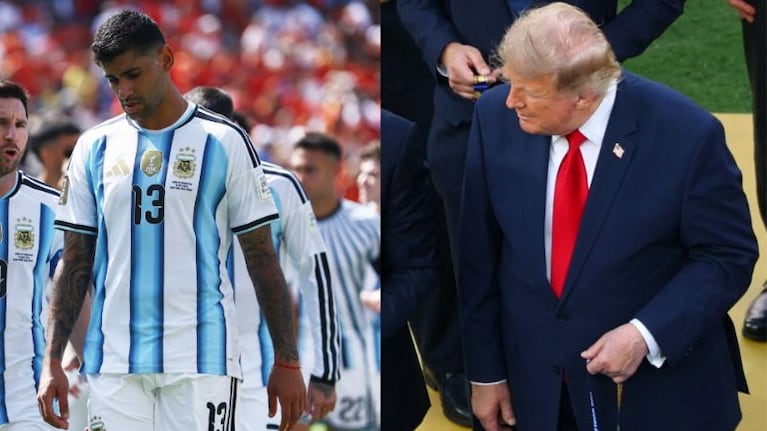 Cuti Romero y qué hizo al pasar junto a Donald Trump.