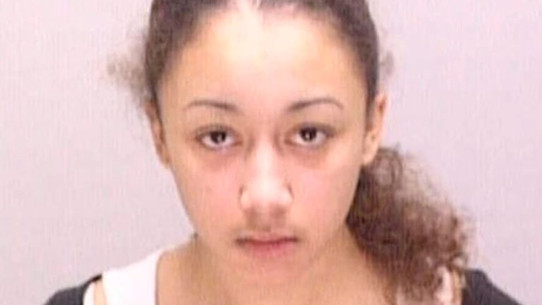 Cyntoia, en el momento que fue condenada en 2004.