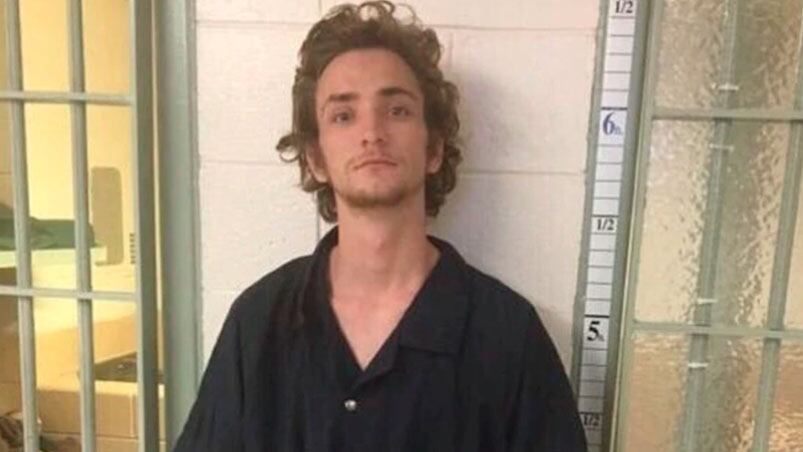 Dakota Theriot en la cárcel Northern Neck. Foto: Richmond County Sheriff’s Office