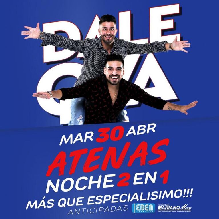 Dale Q´Va hará una noche "dos en uno"