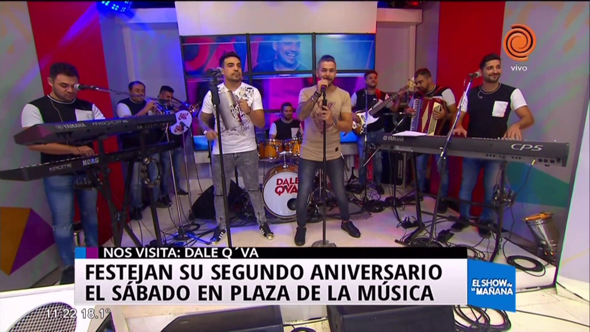 Dale Q'Va hizo un adelanto de su show en Plaza de la Música