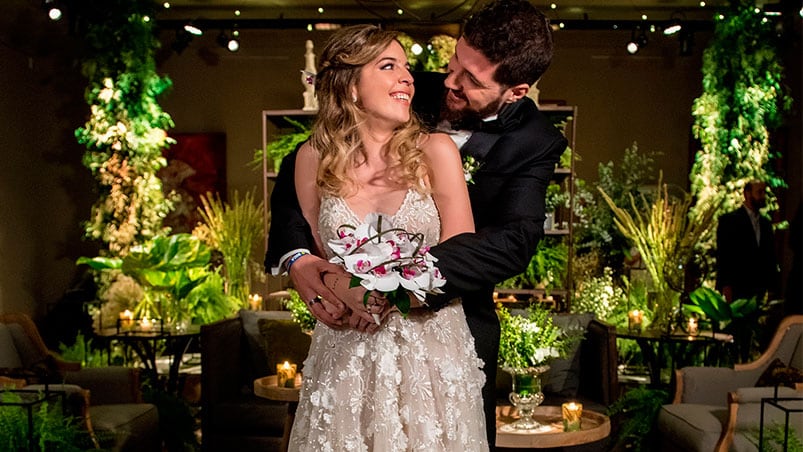 Dalma y Andrés Caldarelli, en su gran noche. / Fotos Ruiz y Russo.