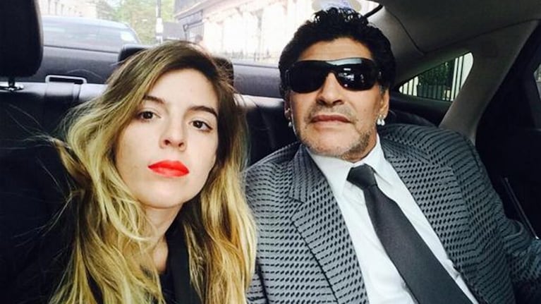 Dalma y Diego Maradona. 