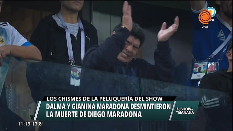 Dalma y Yanina desmienten la muerte de Maradona
