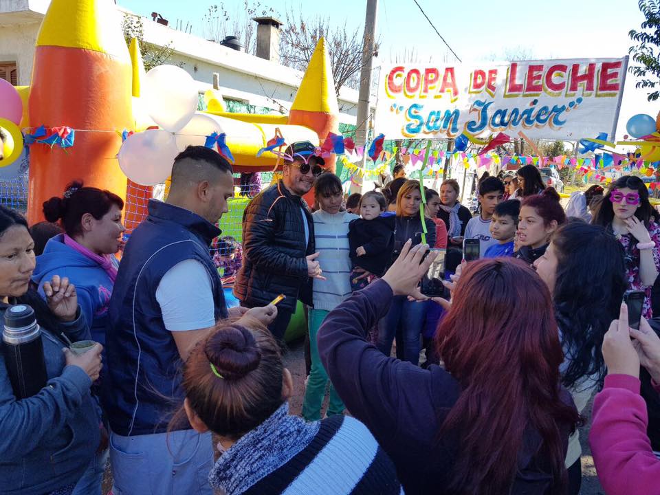 Damian Córdoba en el comedor copa de leche san javier de Barrio Suárez