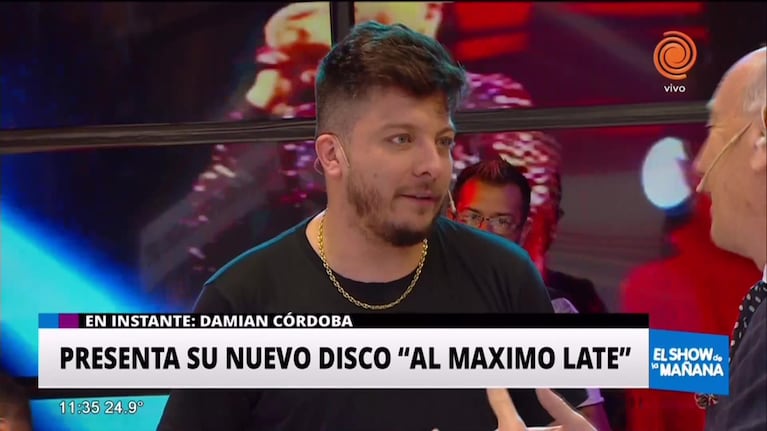 Damián Córdoba hizo un adelanto de "Al Máximo Late"