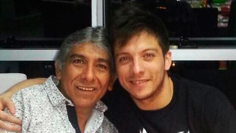 Damián Córdoba y su padre "Coco". 