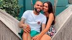 Dani Alves y su pareja Joana Sanz.