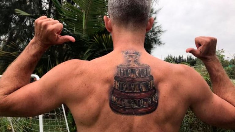 Daniel Orsanic y su nuevo tatuaje.