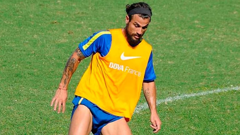 Daniel Osvaldo comenzó su entrenamiento de la pretemporada en Boca. 