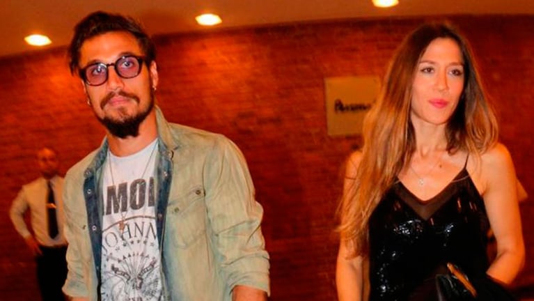 Daniel Osvaldo y Jimena Barón juntos en la noche de Buenos Aires. 