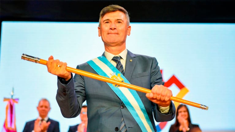 Daniel Passerini en su asunción como intendente.
