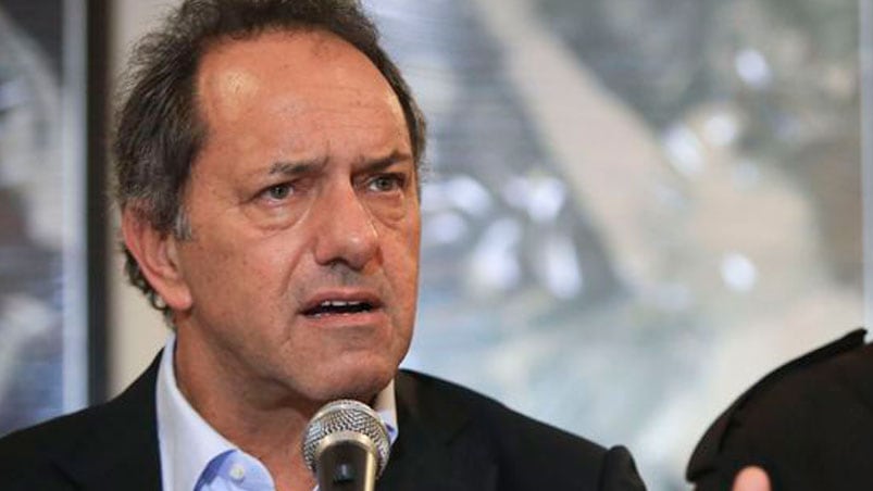 Daniel Scioli fue recibido con insultos. 