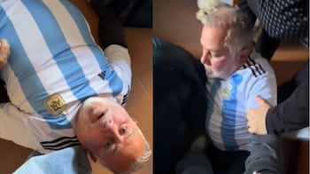 Daniel se viralizó en redes por su descompensación.