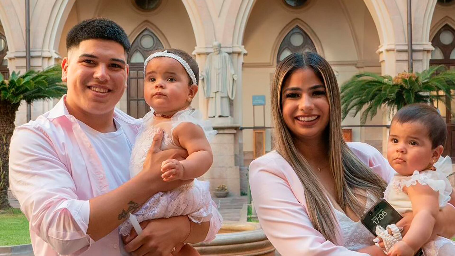 Daniela Celis acompañó al influencer durante toda la internación.