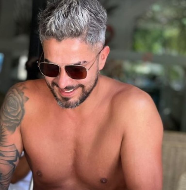 David blanqueó romance en un destino paradisíaco. 
