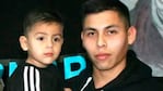 David, junto a su hermanito asesinado.