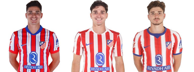 De bigote y sin emociones: el desolador gesto de Julián Álvarez en la foto oficial con el Atlético