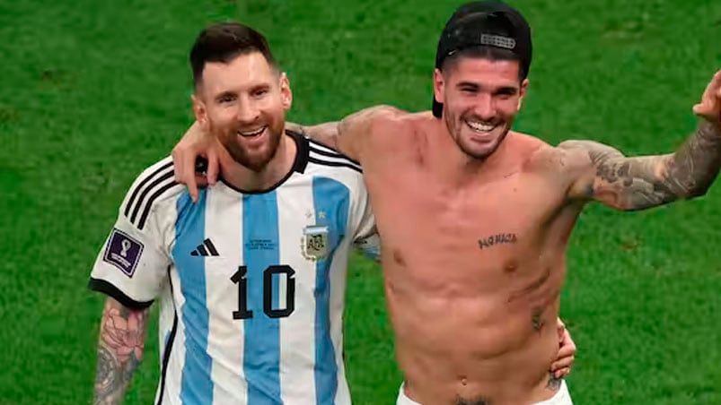 De Paul contó algunos detalles de su relación con Messi.