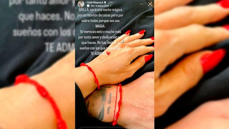 De Paul le mandó un mensaje a Tini y mostró el accesorio que comparten