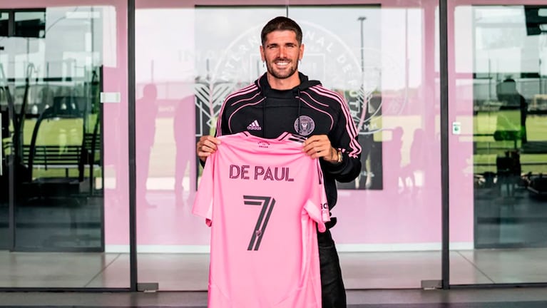 De Paul vestirá la ‘7’ en ‘Las Garzas’. Foto: Prensa Inter Miami.