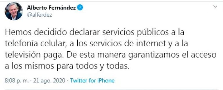 Declaran servicios esenciales a la telefonía, Internet y TV por cable y congelan tarifas